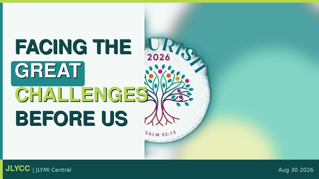 Facing the great challenges before us | August 30, 2026